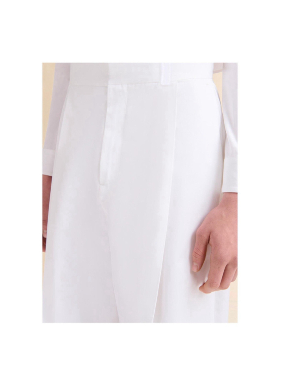 Marni Compact Organic Cotton Poplin Tapered Wide Leg Trousers Pants IT 52 US 36 - Picture 3 of 14